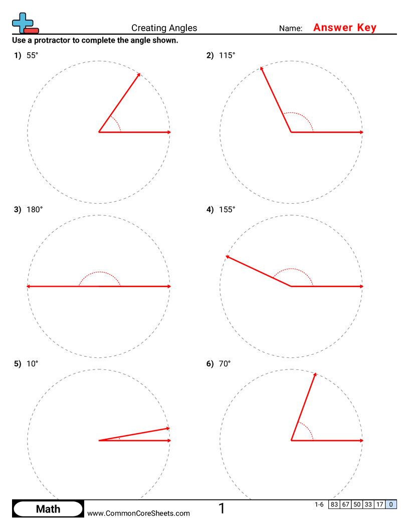 4md6 Worksheets - creating-angles worksheet