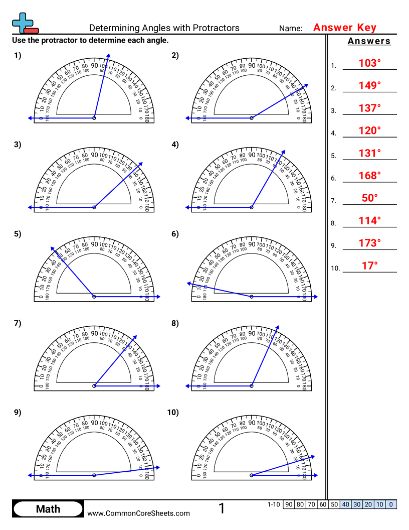 4md6 Worksheets - determining-angles-with-protractors worksheet