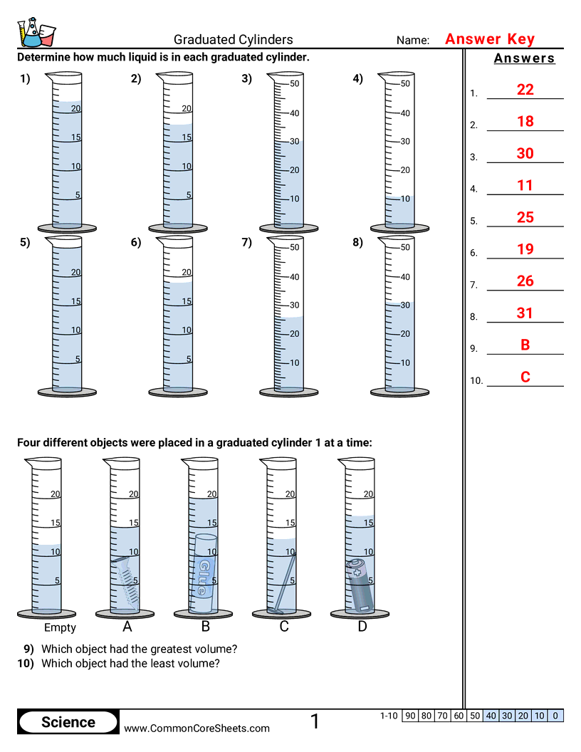 Volume Worksheets - 11556 worksheet