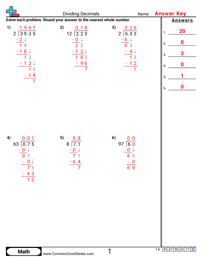 5nbt7 Worksheets - dividing-decimals-in-dividend-and-divisor worksheet