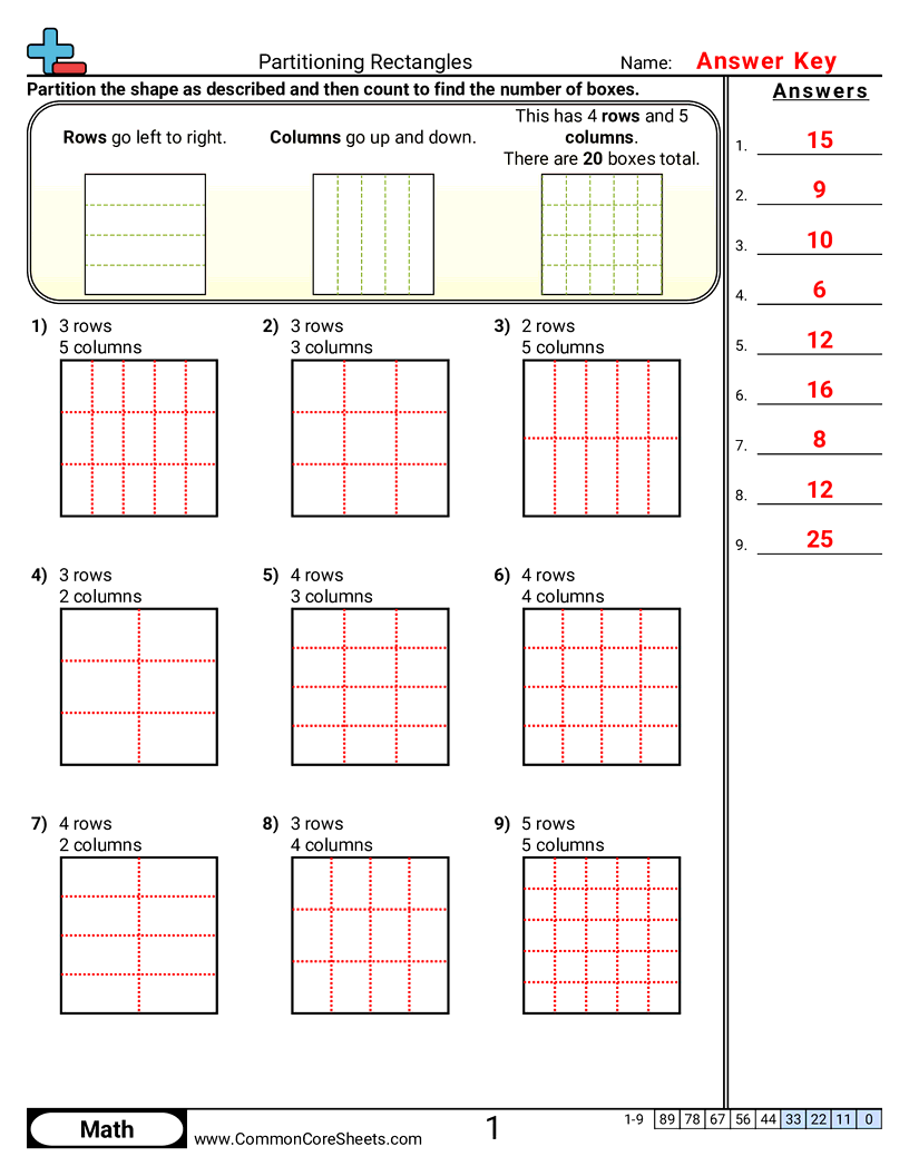 2g2 Worksheets - partitioning-rectangles worksheet