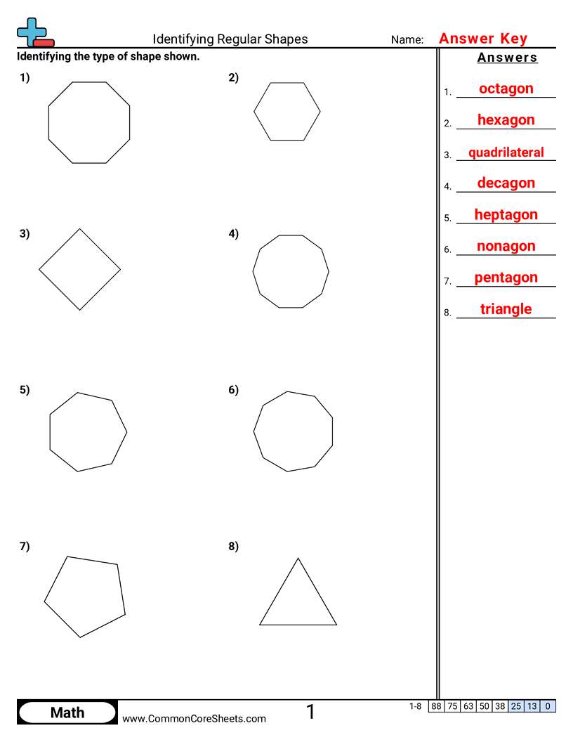 3g1 Worksheets - regular-shapes-3-4-5-6-7-8-9-10-sides worksheet