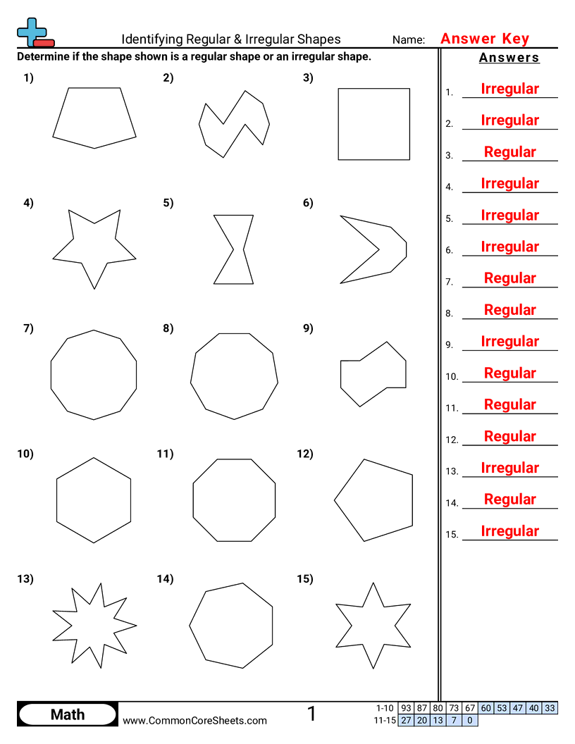 3g1 Worksheets - identifying-regular-and-irregular-polygons worksheet