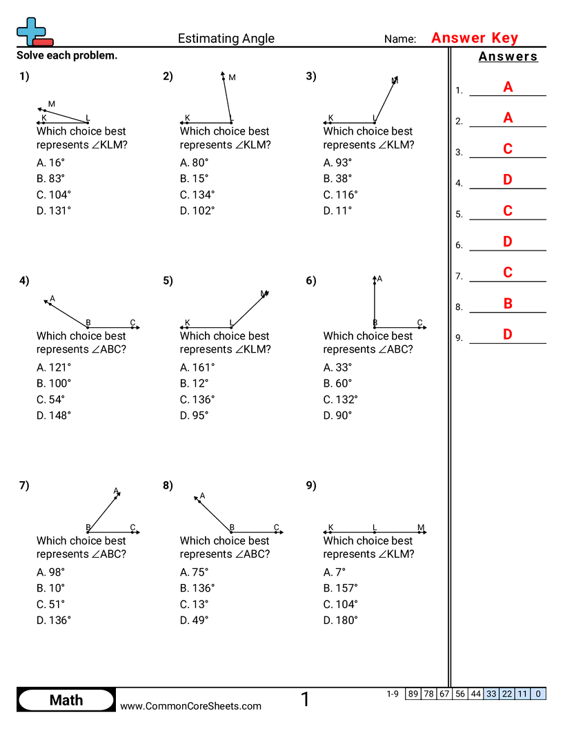4md5a Worksheets - angle-estimation worksheet